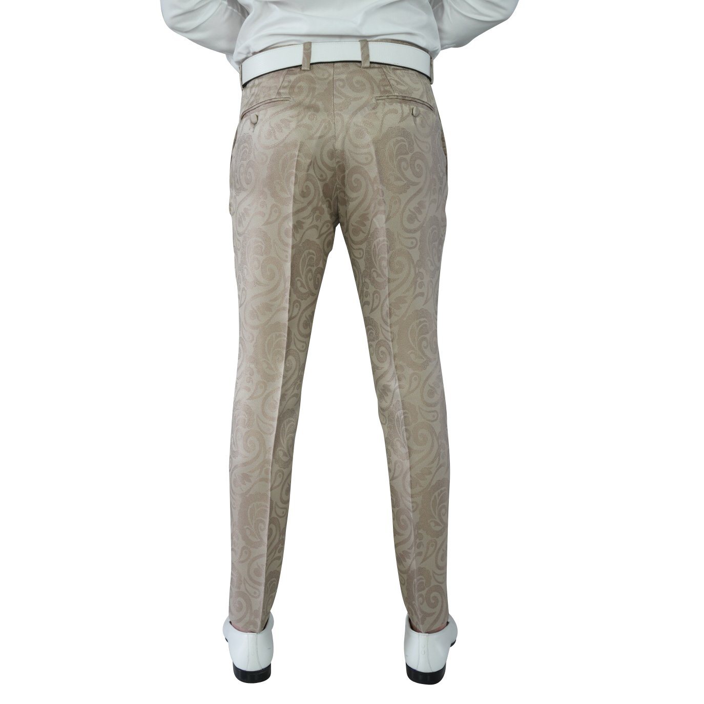 Champagne Oro Damasco Paisley Trousers @ The Vault