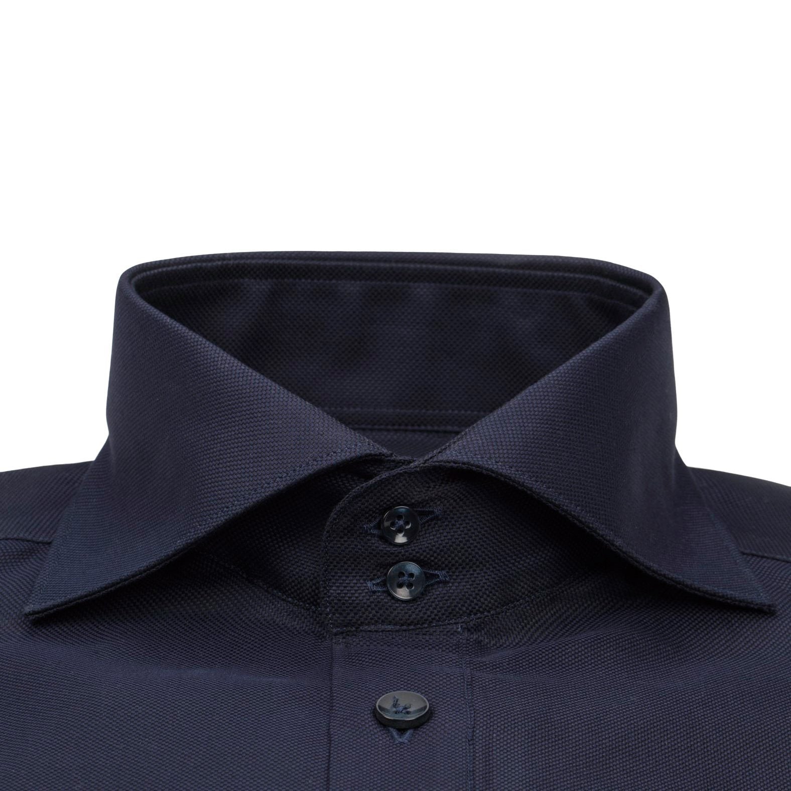 Navy Weavetex Dress Shirt @ The Vault