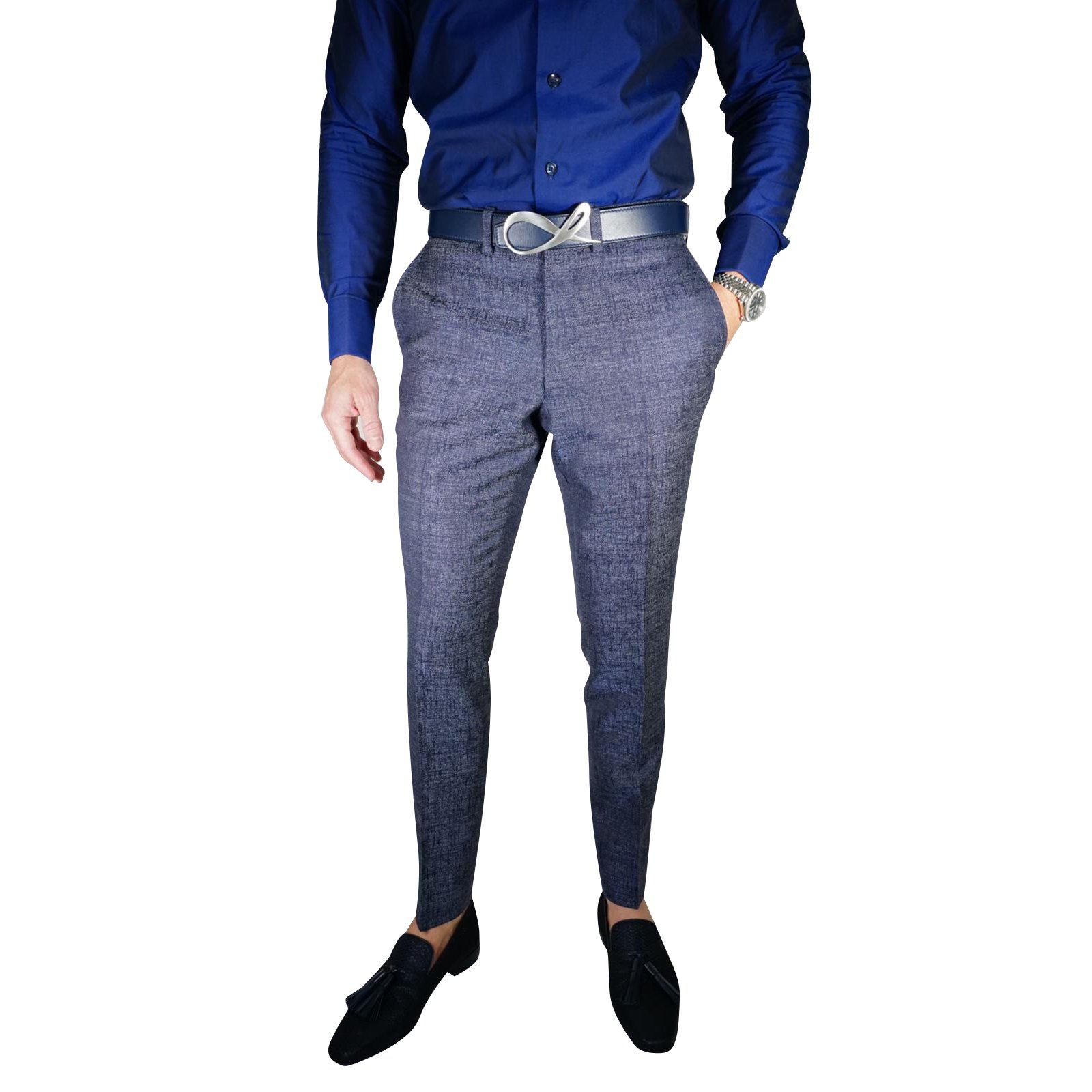 Midnight Denim Metalica Trousers @ The Vault