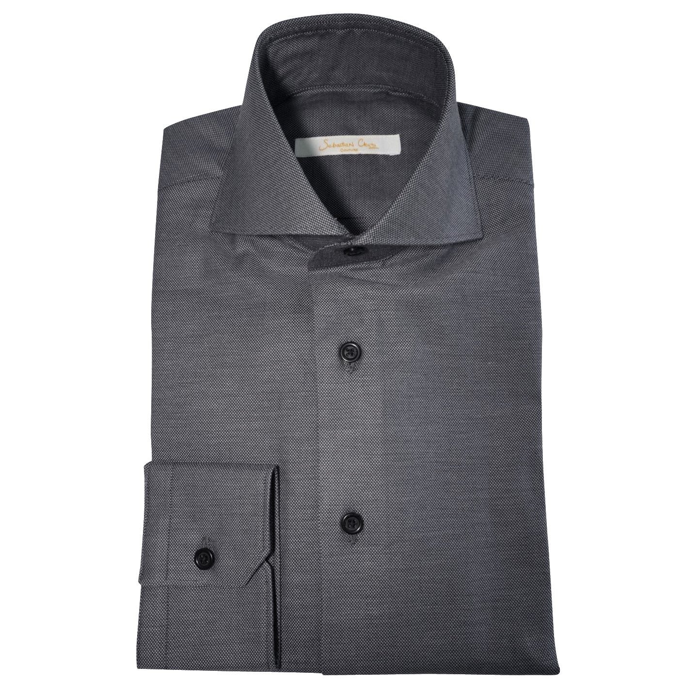 Black Birdseye Dress Shirt