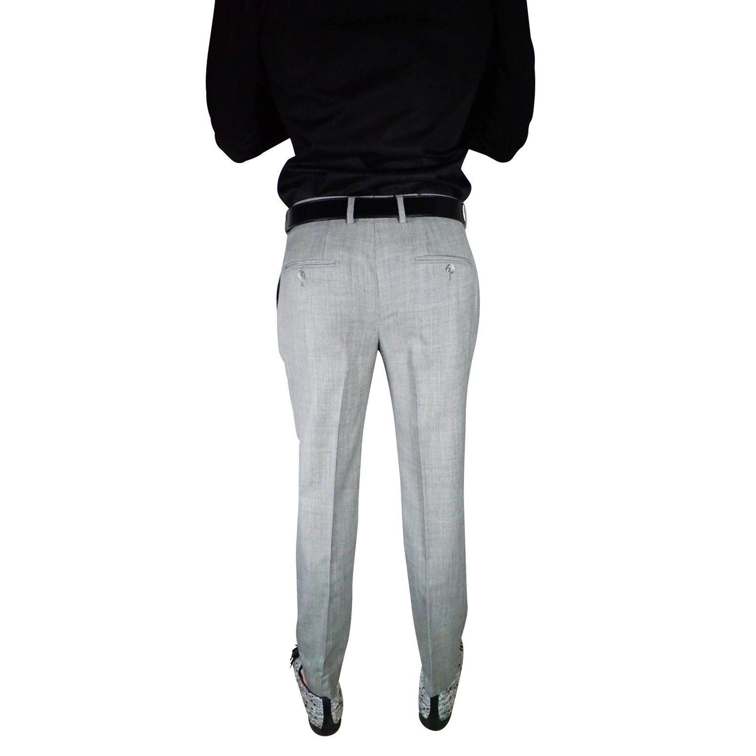 S by Sebastian Fossile Grey Trousers @ The Vault