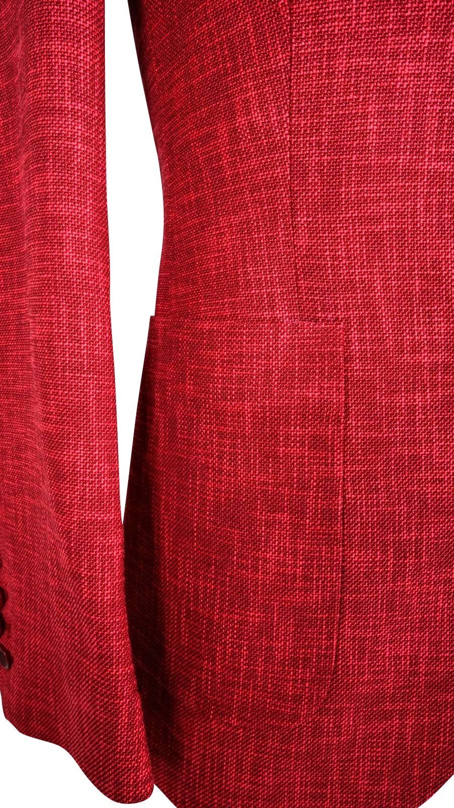Cranberry Cardinale Lino Tweed Jacket @ The Vault