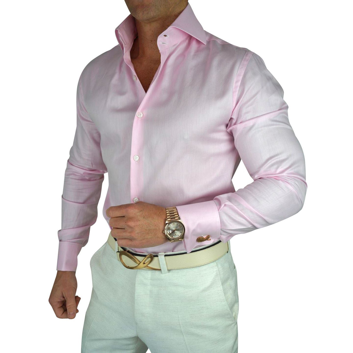 Pink Twill Dress Shirt 15.5 / 36/37 Pink Twill Dress Shirt 15.5 / 36/37