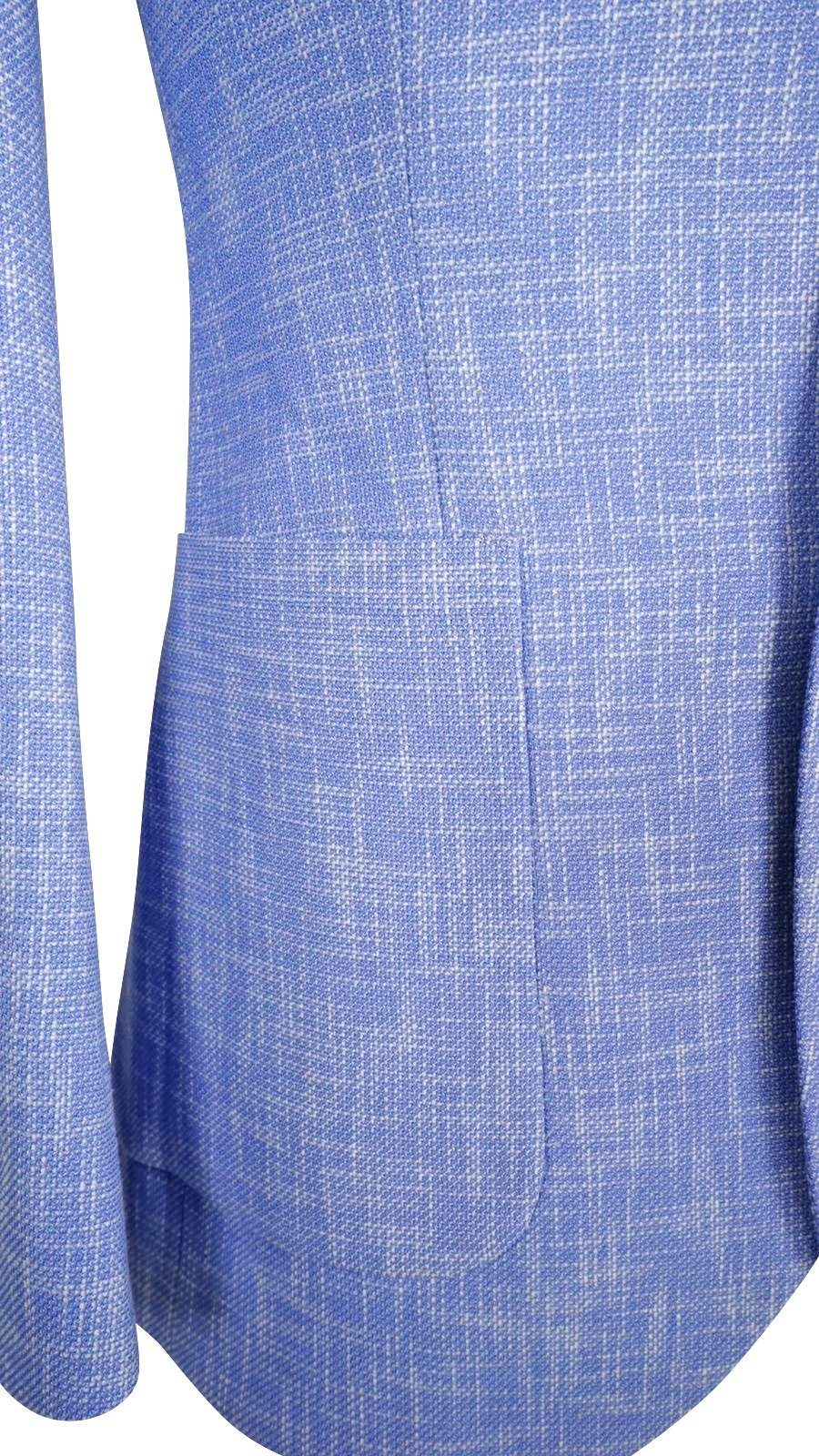Lilac Blu Lino Tweed Jacket @ The Vault