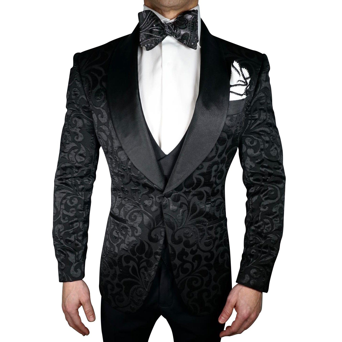 Black Paisley Dinner Jacket