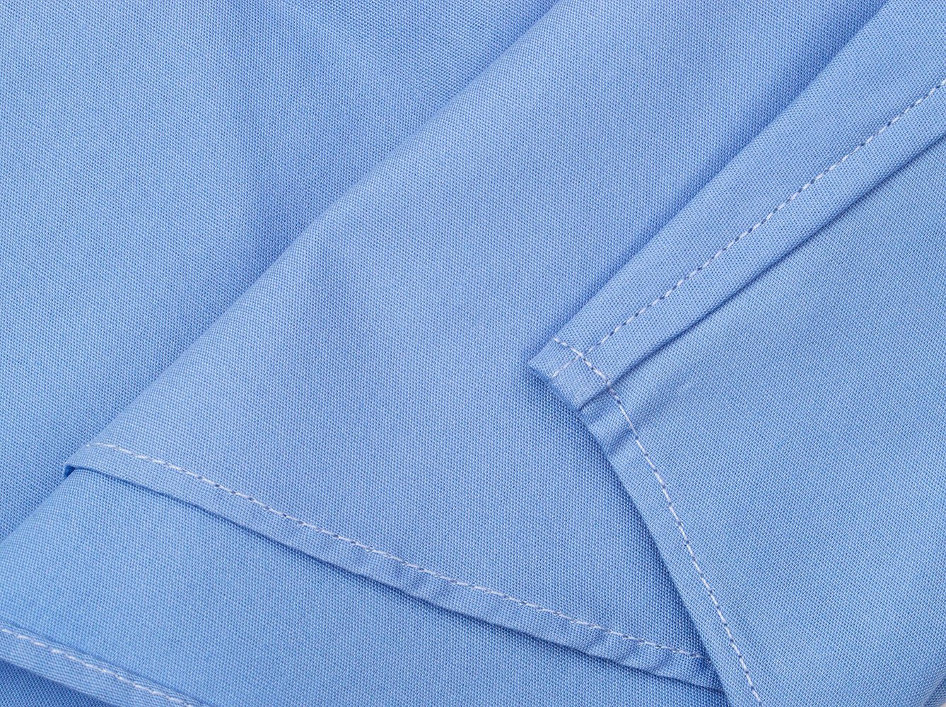 Blu Poplin Short Sleeve Shirt