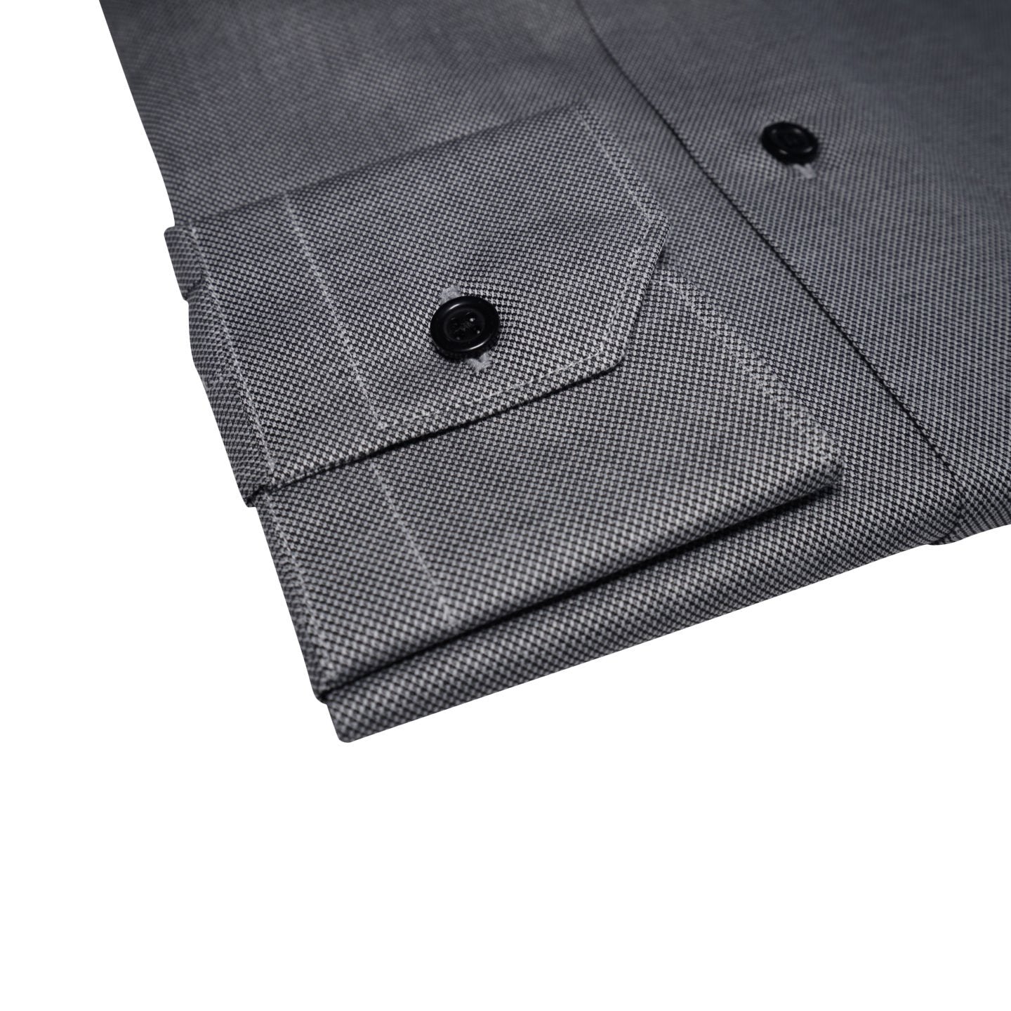 Grey Birdseye Dress Shirt