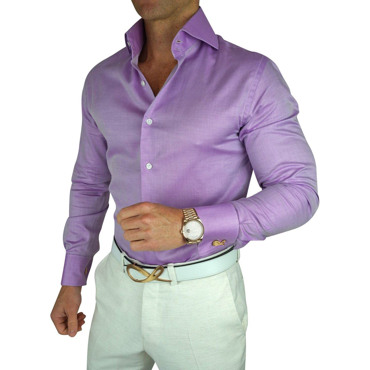 Violet Twill Dress Shirt @ The Vault