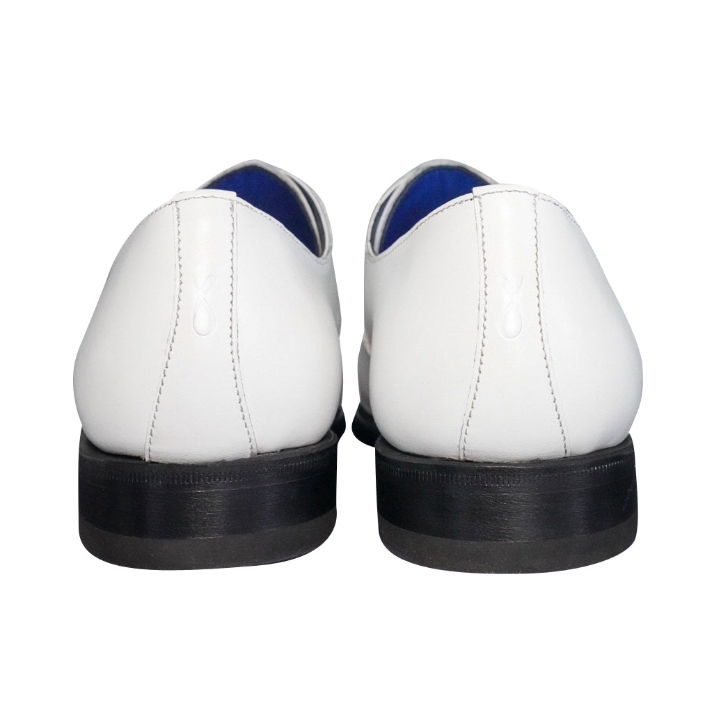 Bianco With Silver Hardware Monk Strap