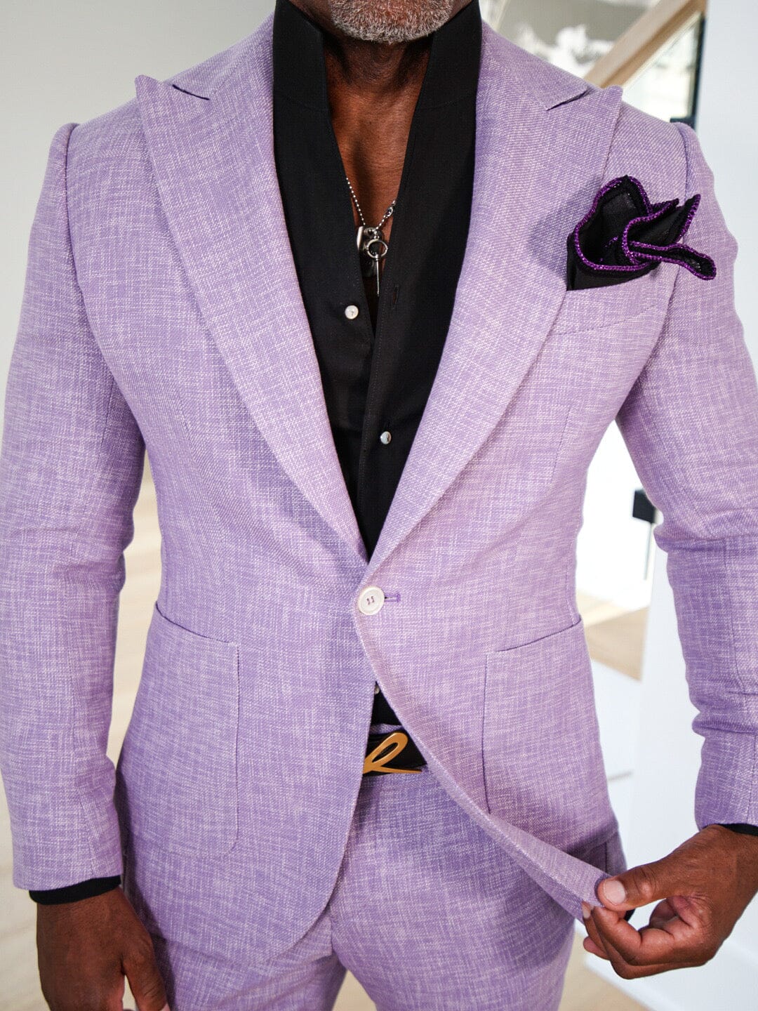 Amethyst Lino Tweed Jacket