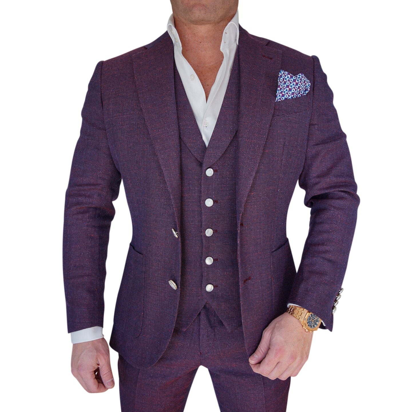 Aubergine Tweed Jacket