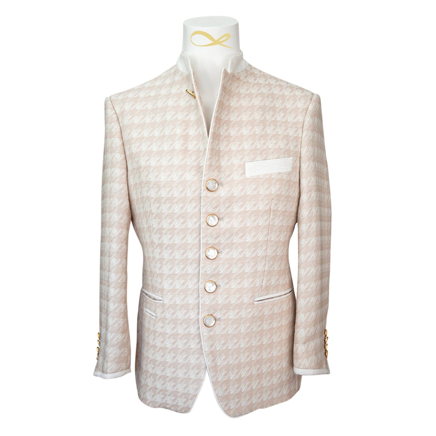 Cashew Crema Houndstooth Mandani Jacket