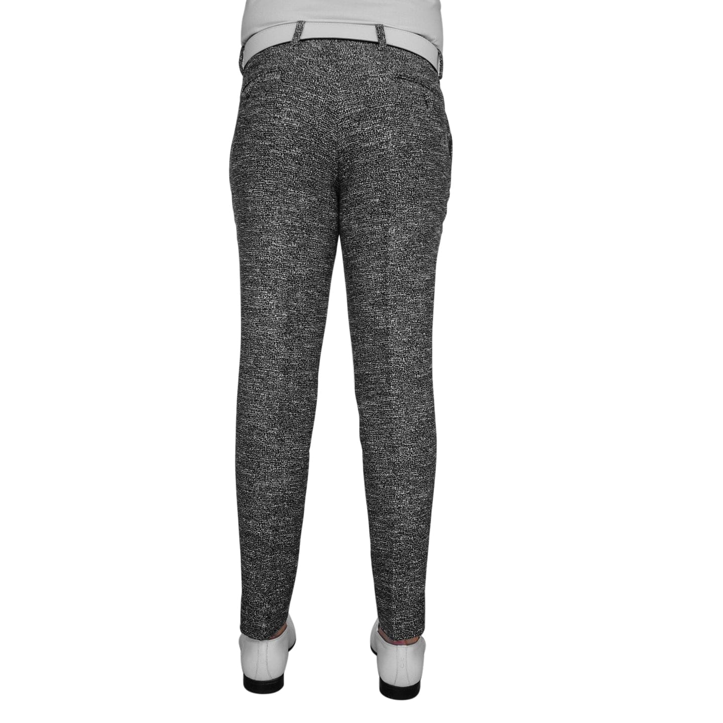 Carbon Grano Tweed Tweed Trousers
