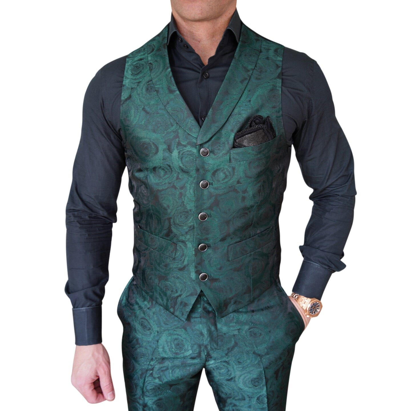 Emerald Rosa Ciottoli Waistcoat