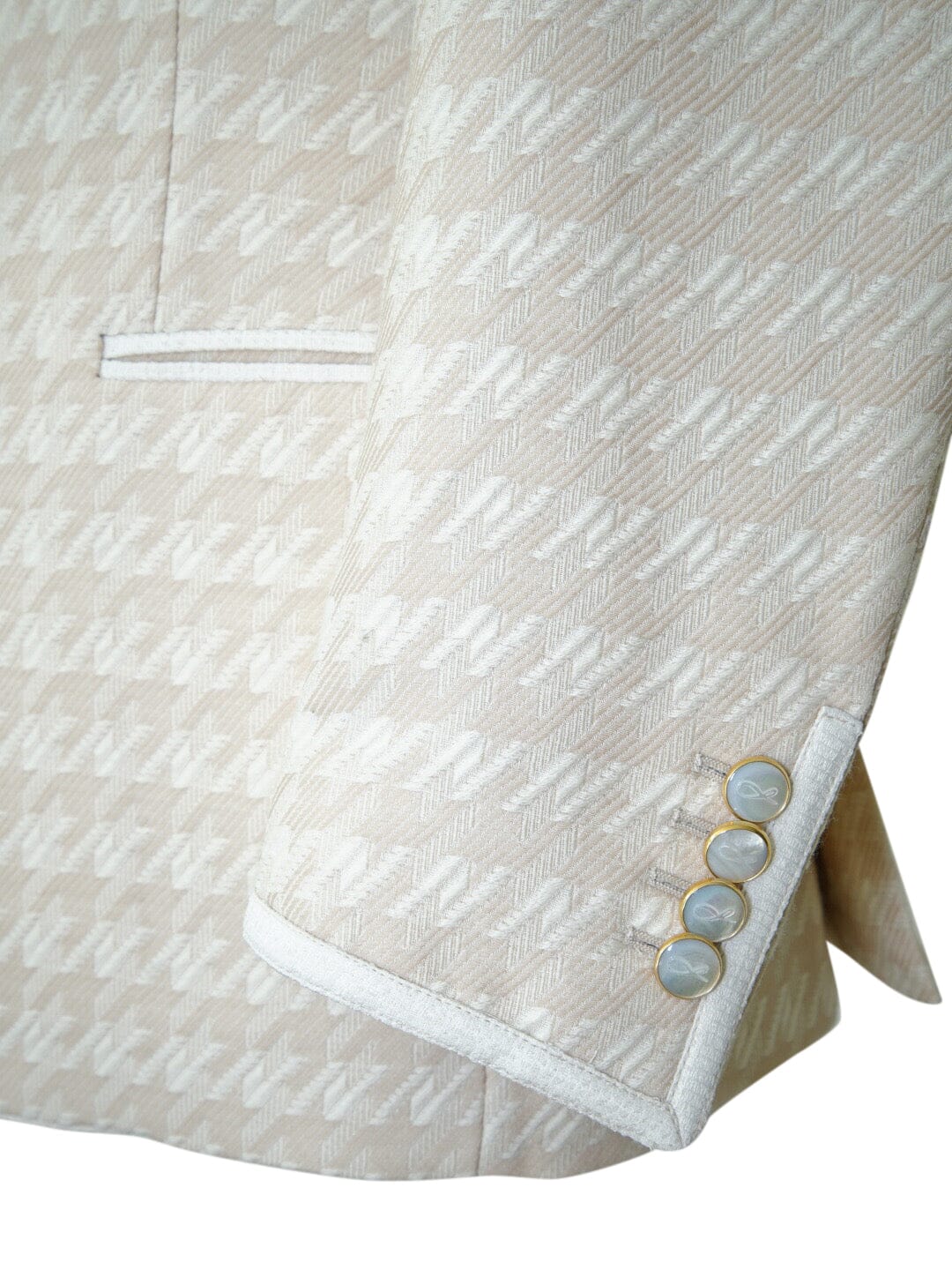 Cashew Crema Houndstooth Mandani Jacket