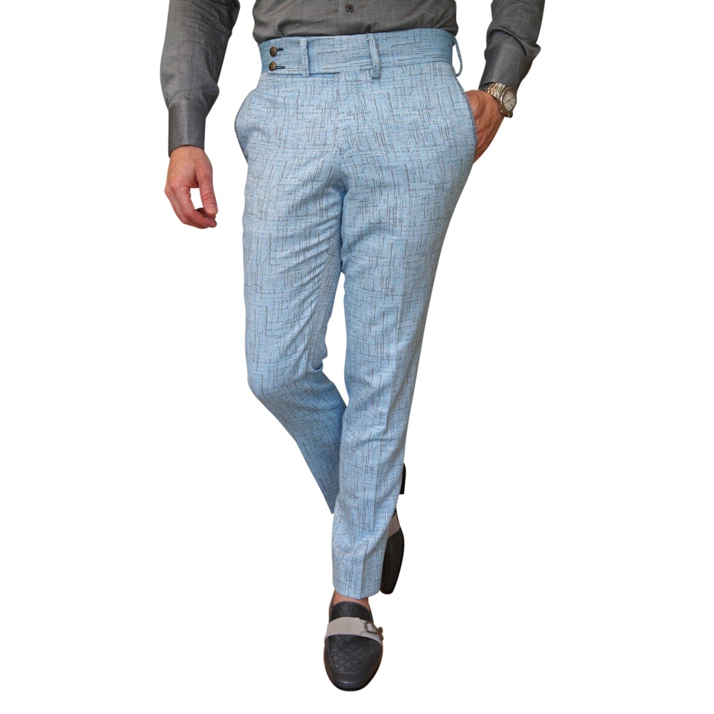 Azzurro Titanium Trousers