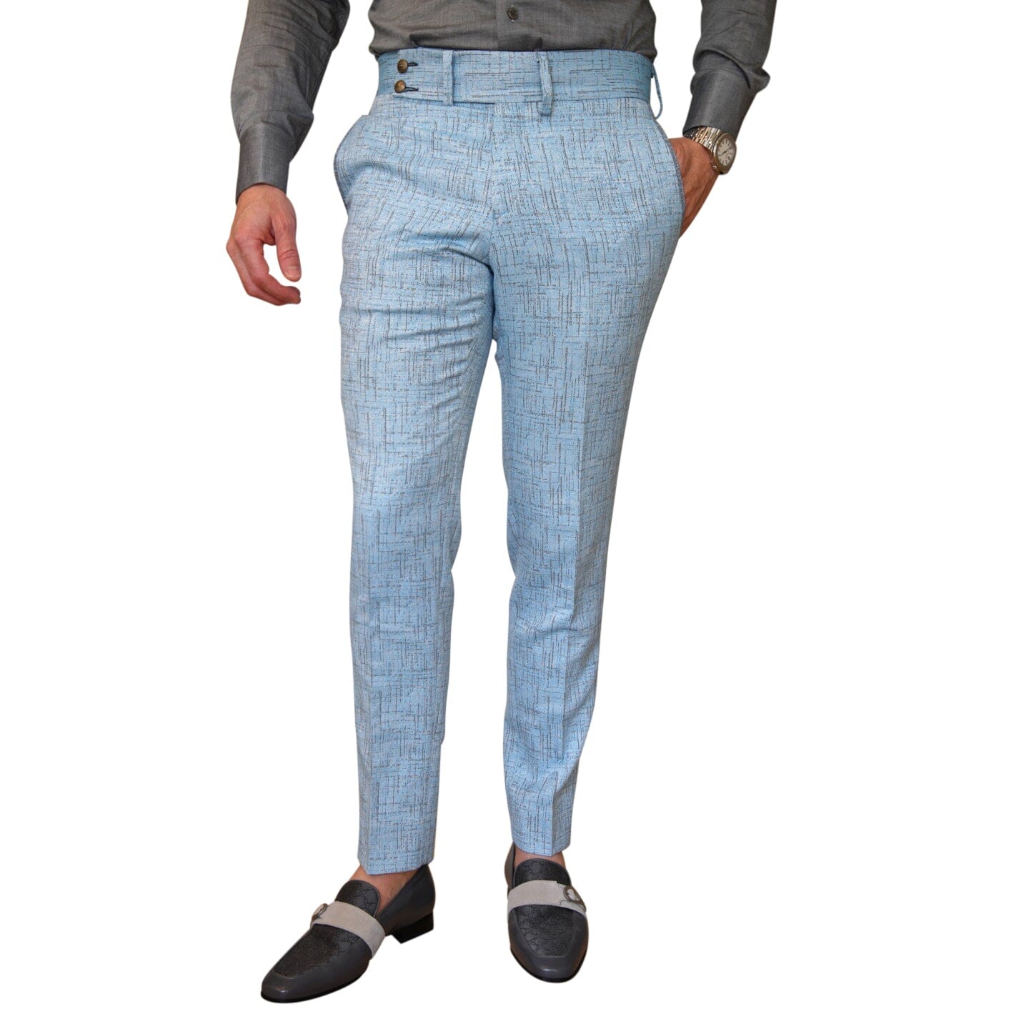 Azzurro Titanium Trousers