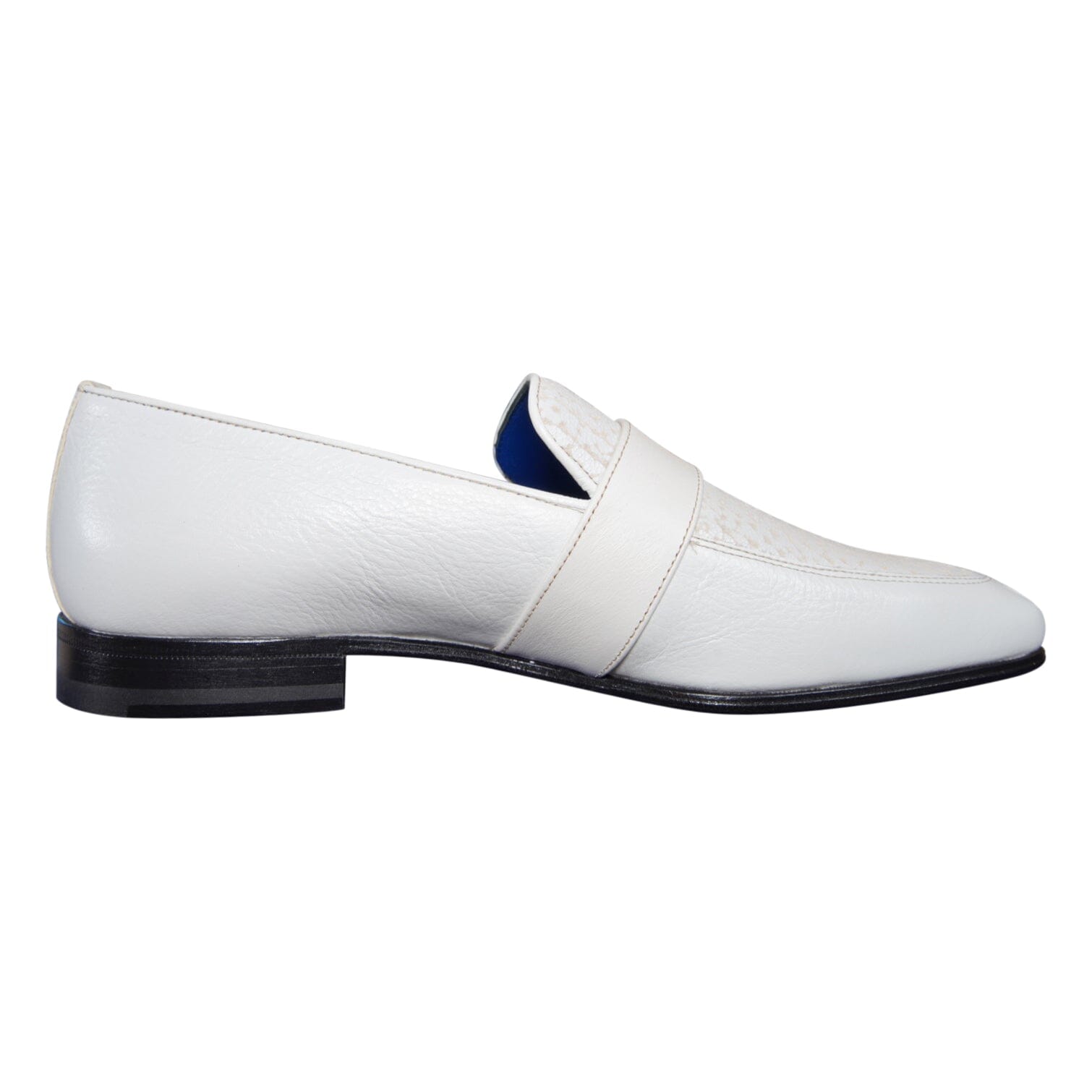 White Piega Monk Rose Gold Loafer