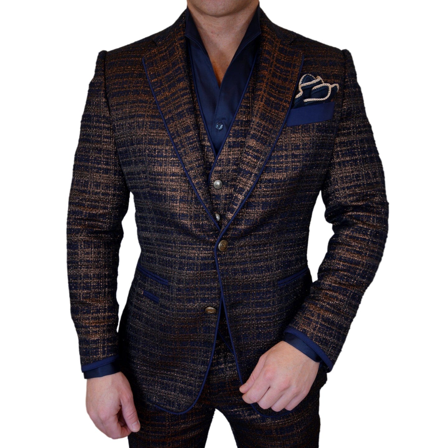 Midnight Bronze Boucle Jacket