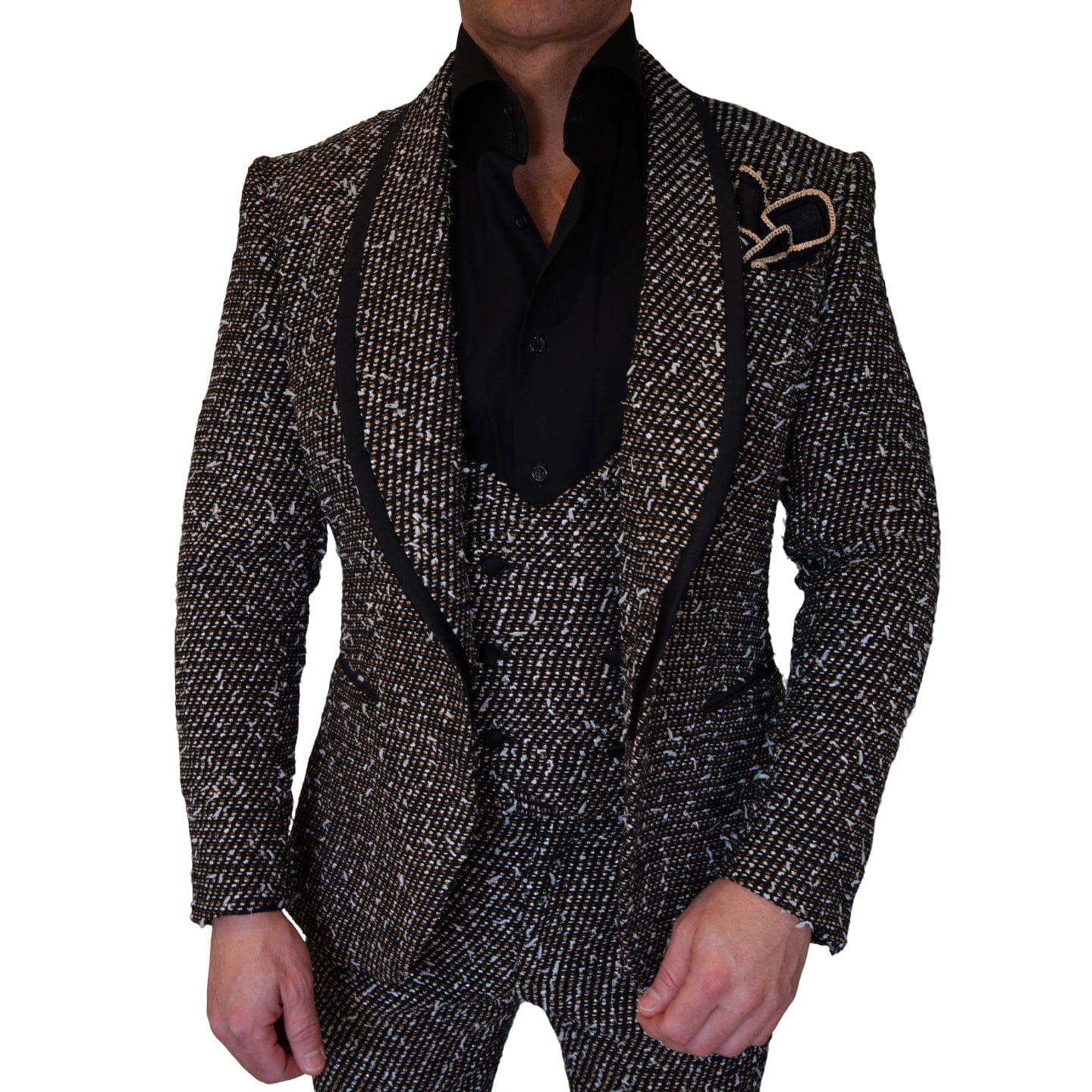 Tourmaline Boucle Smoking Jacket 56R Tourmaline Boucle Smoking Jacket 56R