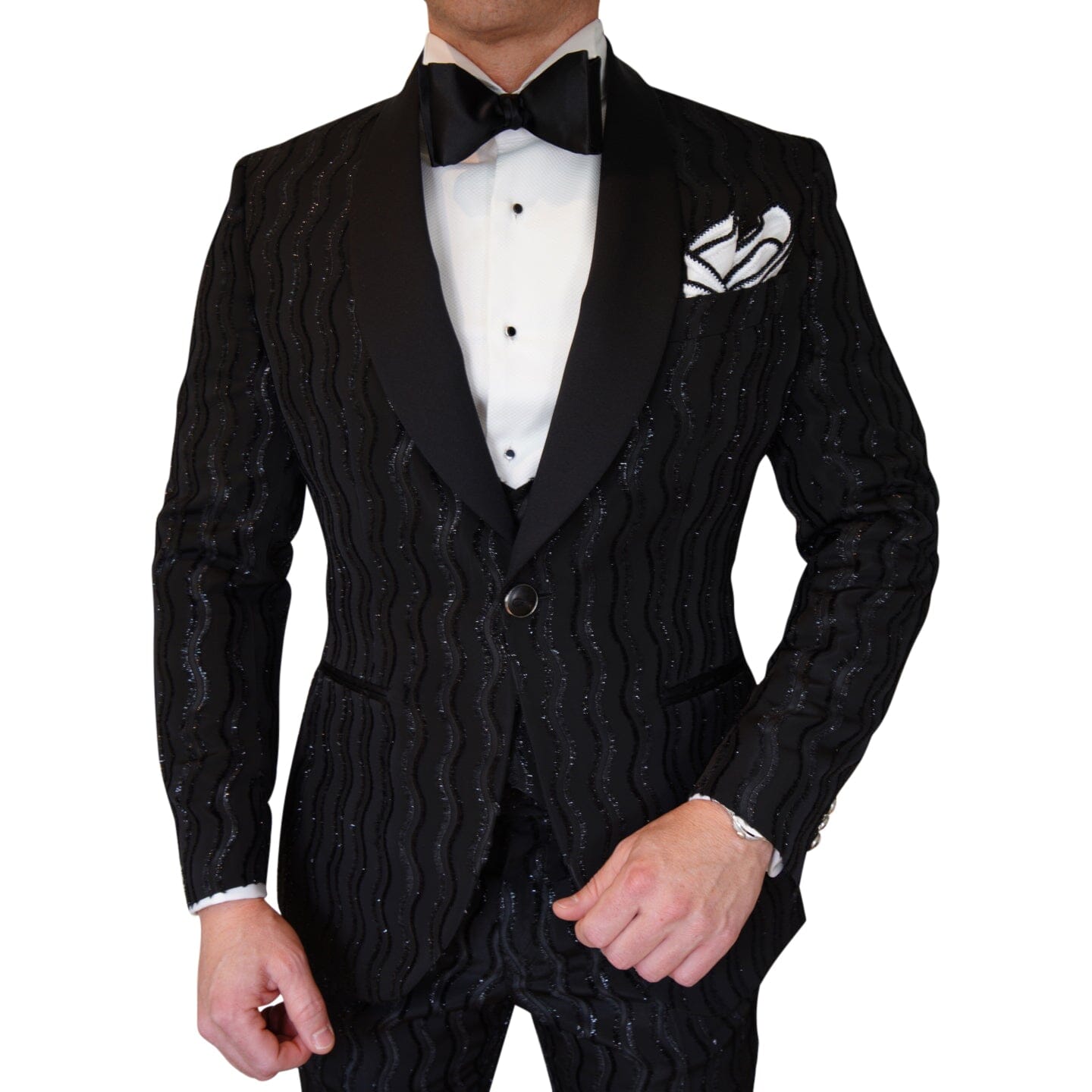 Rippled Inox Dinner Jacket