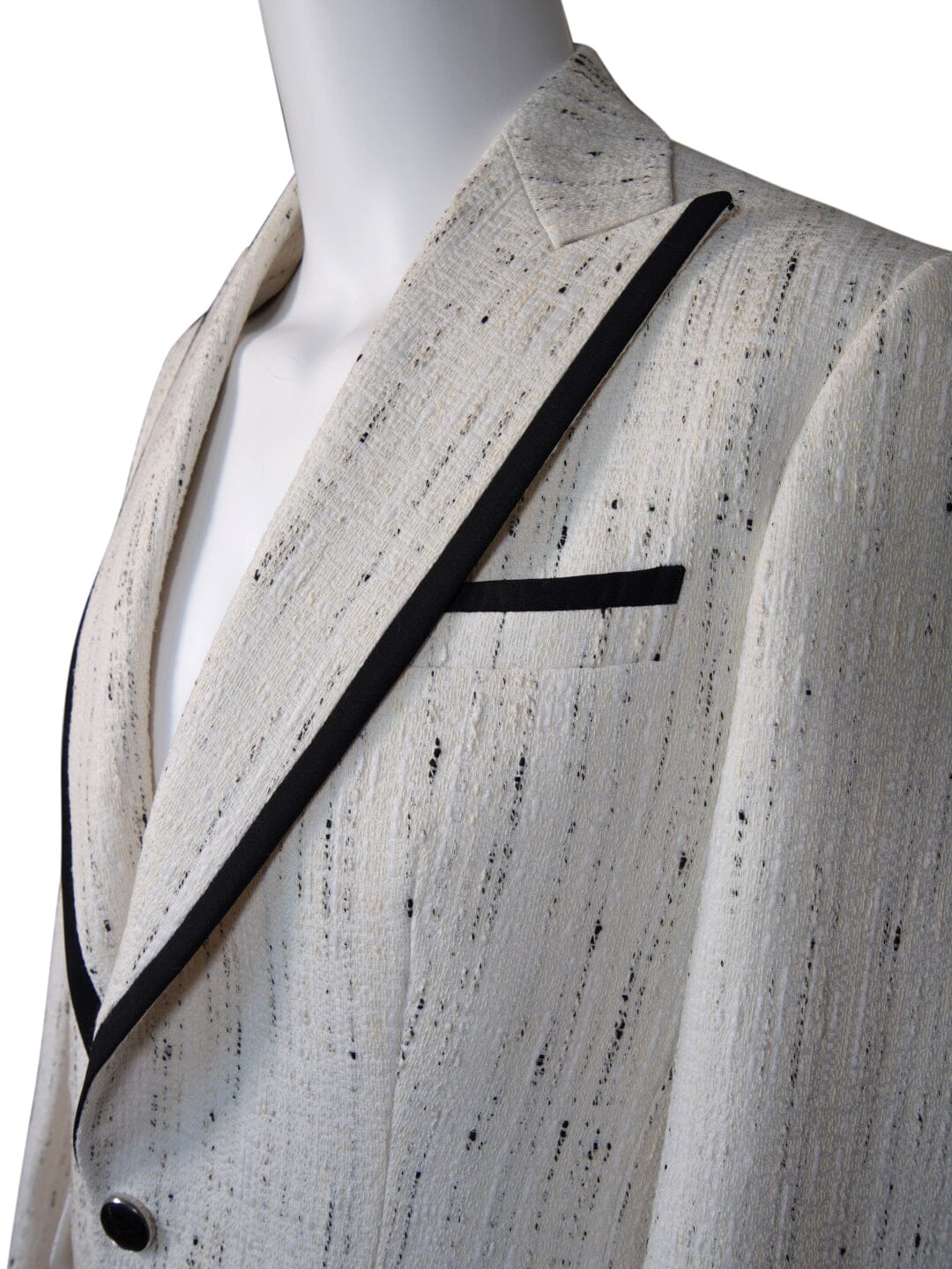 Vanilla Stracciatella Tweed Jacket
