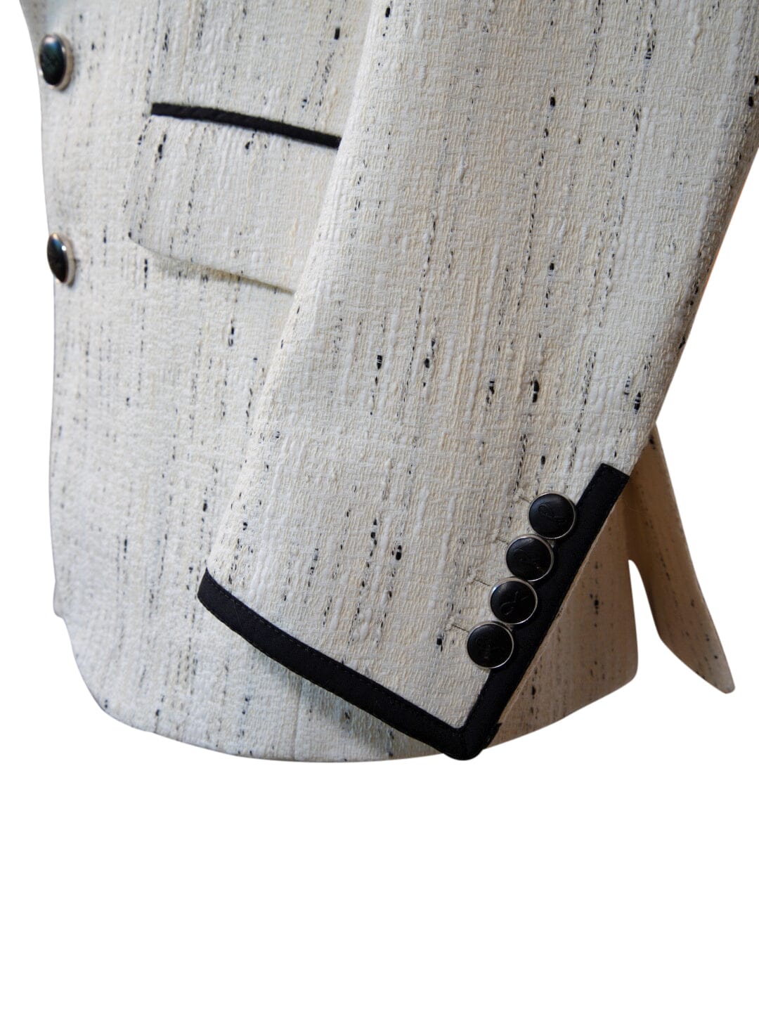 Vanilla Stracciatella Tweed Jacket