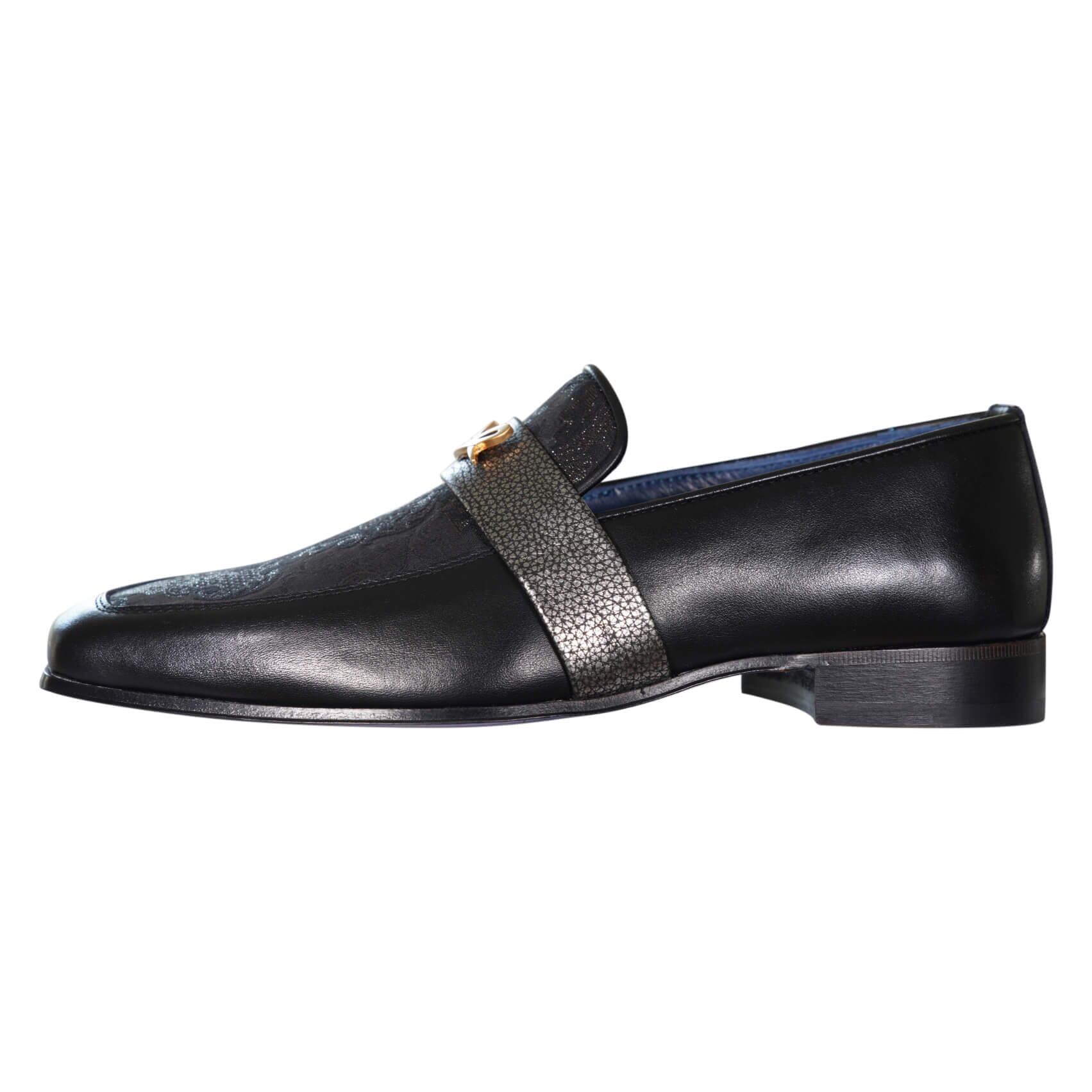 Black Oro Versailles With Yellow Gold Hardware Loafer