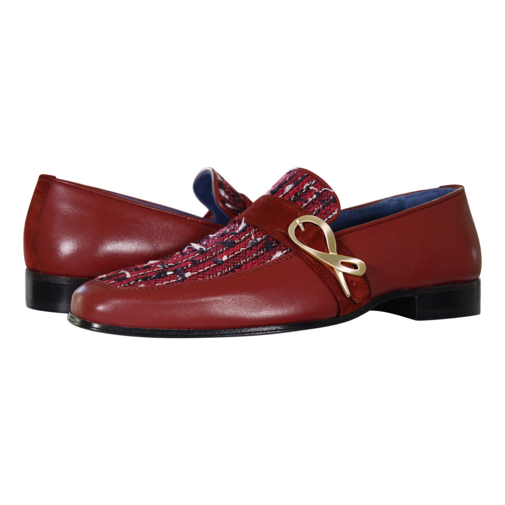 Ruby Boucle Yellow Gold Monk Loafer