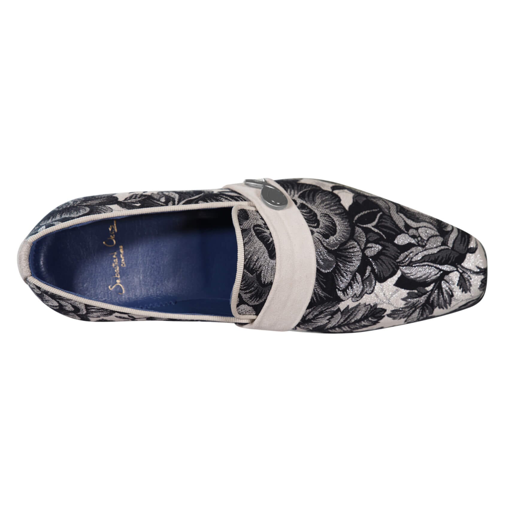 Bianco Rosa Silver Loafer
