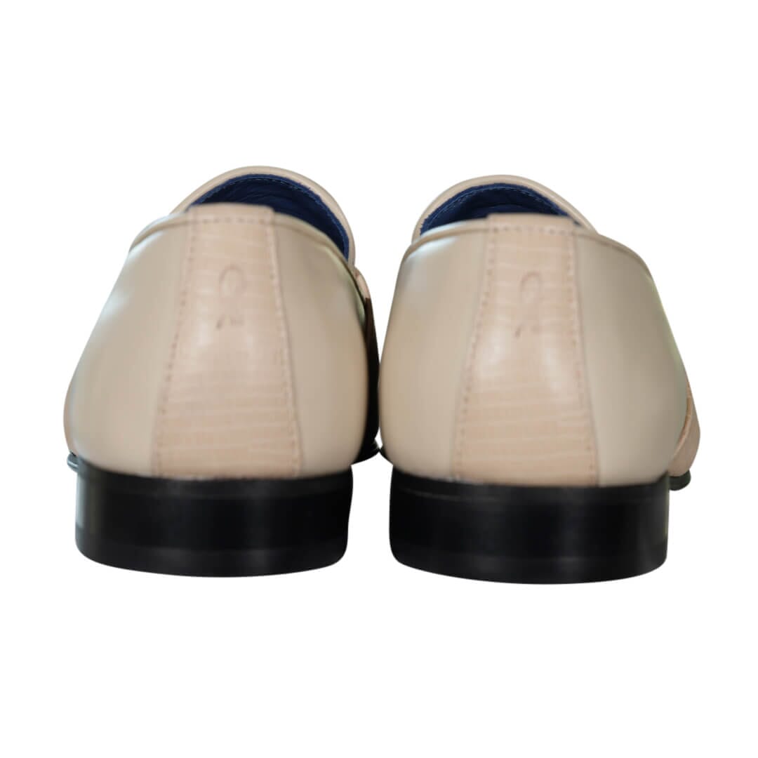 Golden Fieno With Rose Gold Hardware Loafer