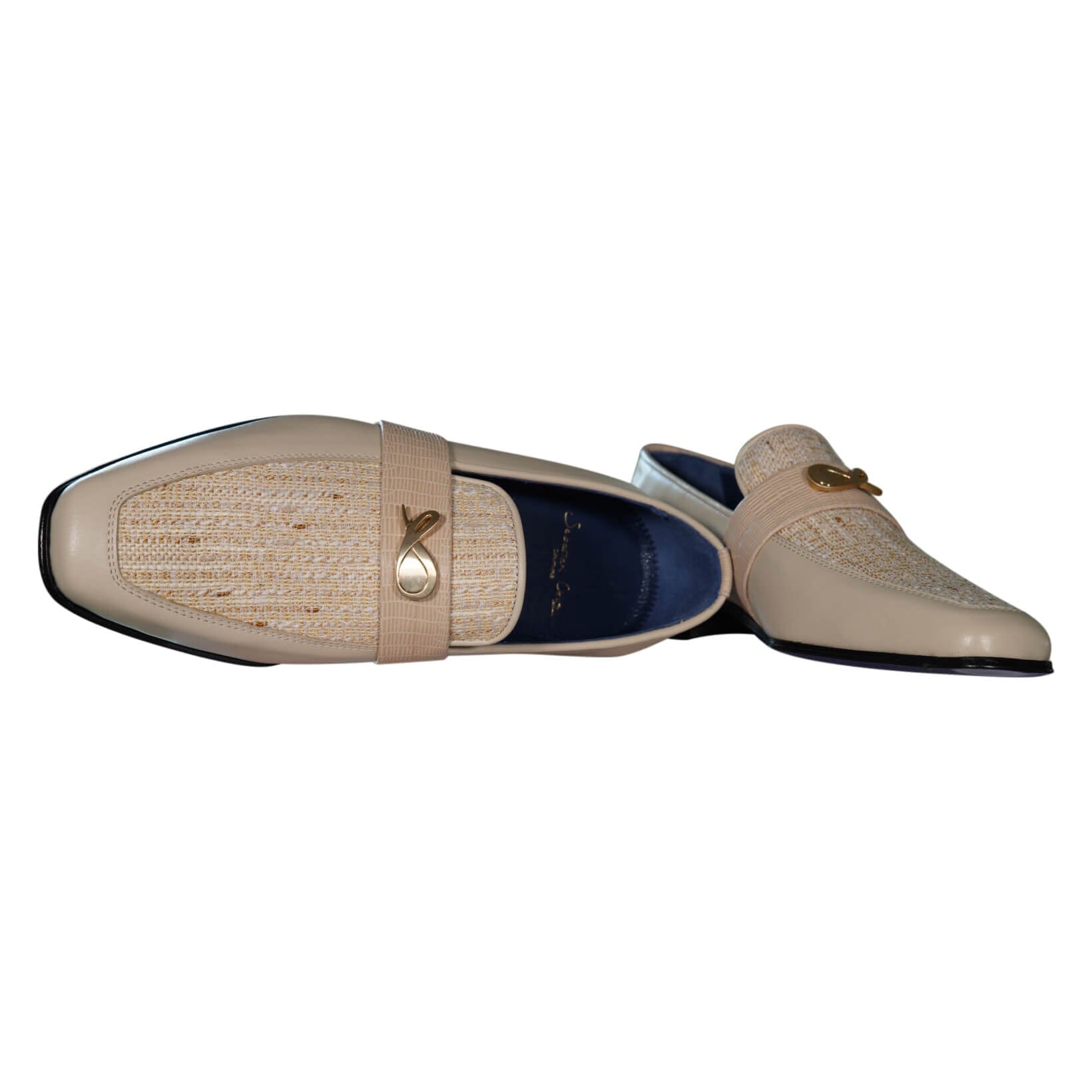 Golden Fieno With Yellow Gold Hardware Loafer