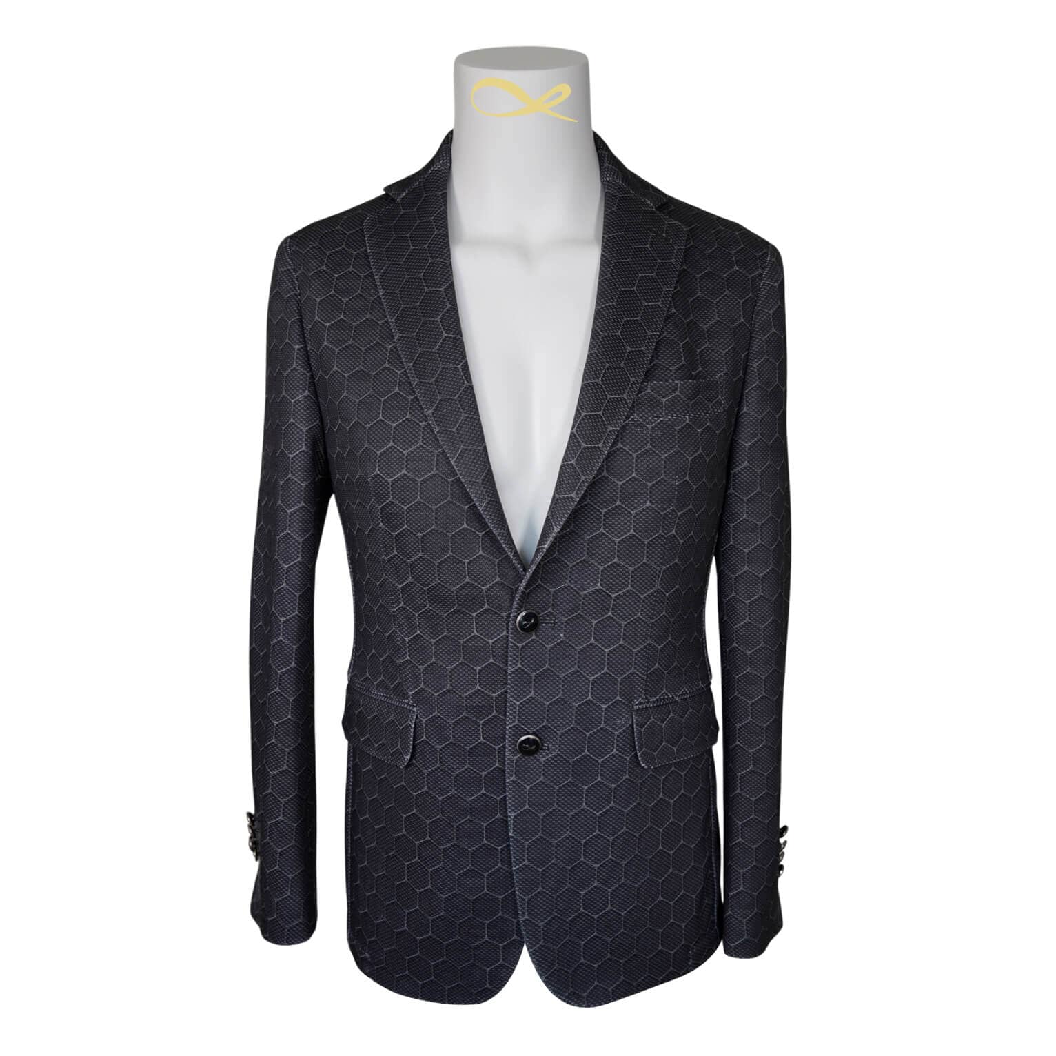Charcoal Honeycomb Luxury Performance Sport Jacket