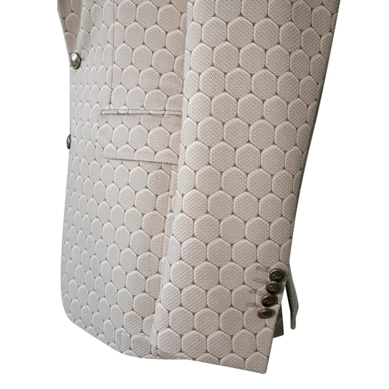 Taupe Honeycomb Luxury Performance Sport Jacket