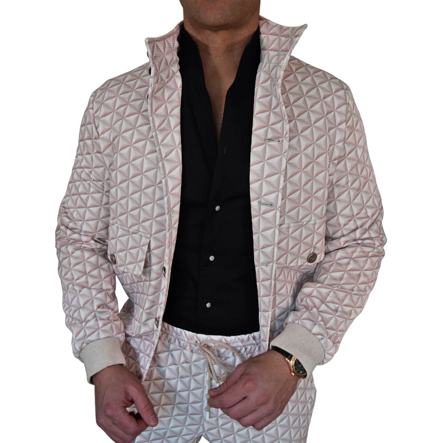 Toffee Prisma Luxury Performance Bomber Jacket