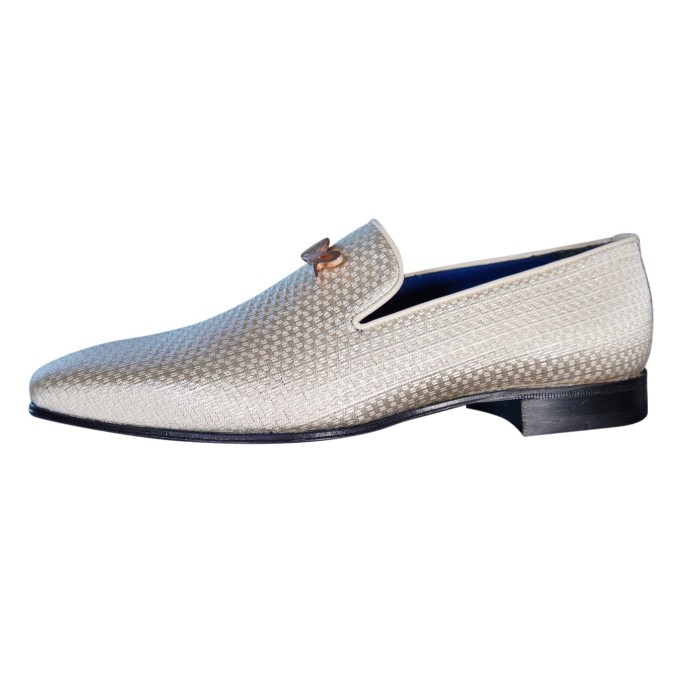 Gold Diamante With Rose Gold Hardware Loafer