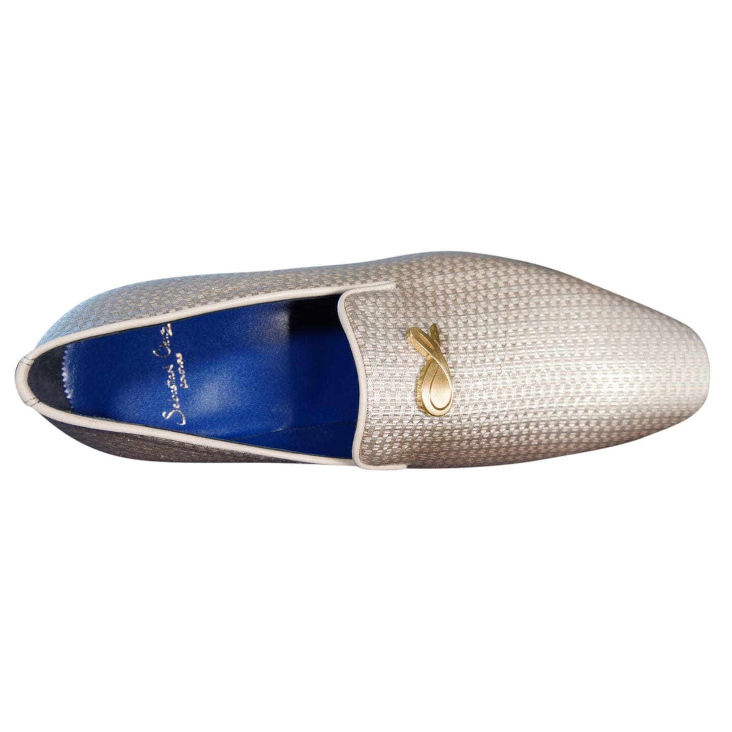Gold Diamante With Yellow Gold Hardware Loafer