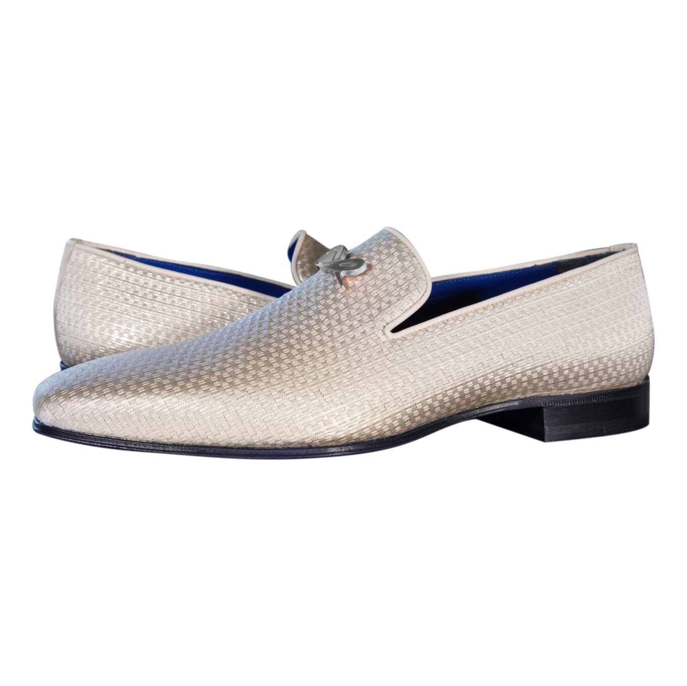 Gold Diamante With Silver Hardware Loafer
