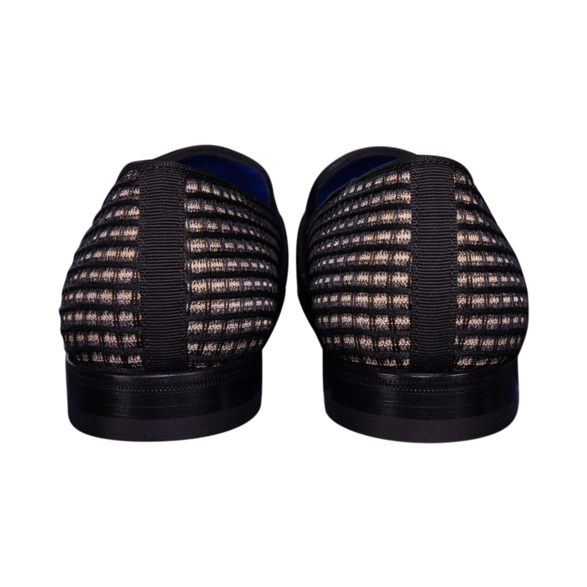 Black Oro Waffle Gold Loafer