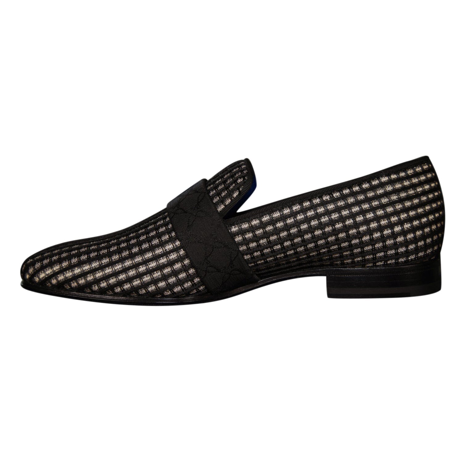 Black Oro Waffle Rose Gold Loafer