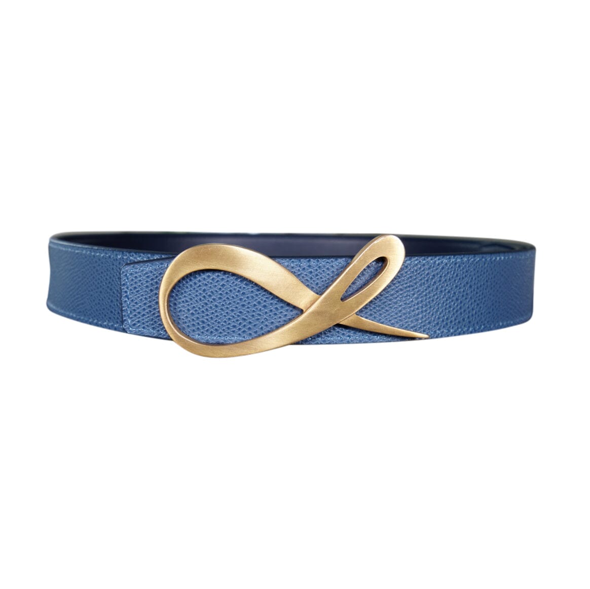 Aegean Marino Reversible Belt With Gold Signature Hardware