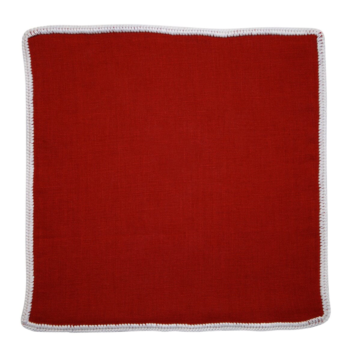 Ruby Red with White Signature Border