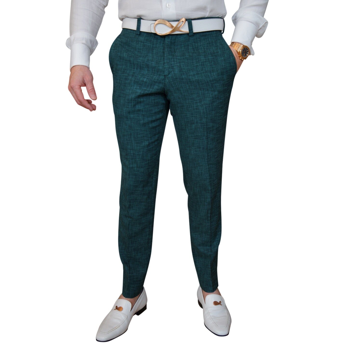 Evergreen Lino Tweed Trousers