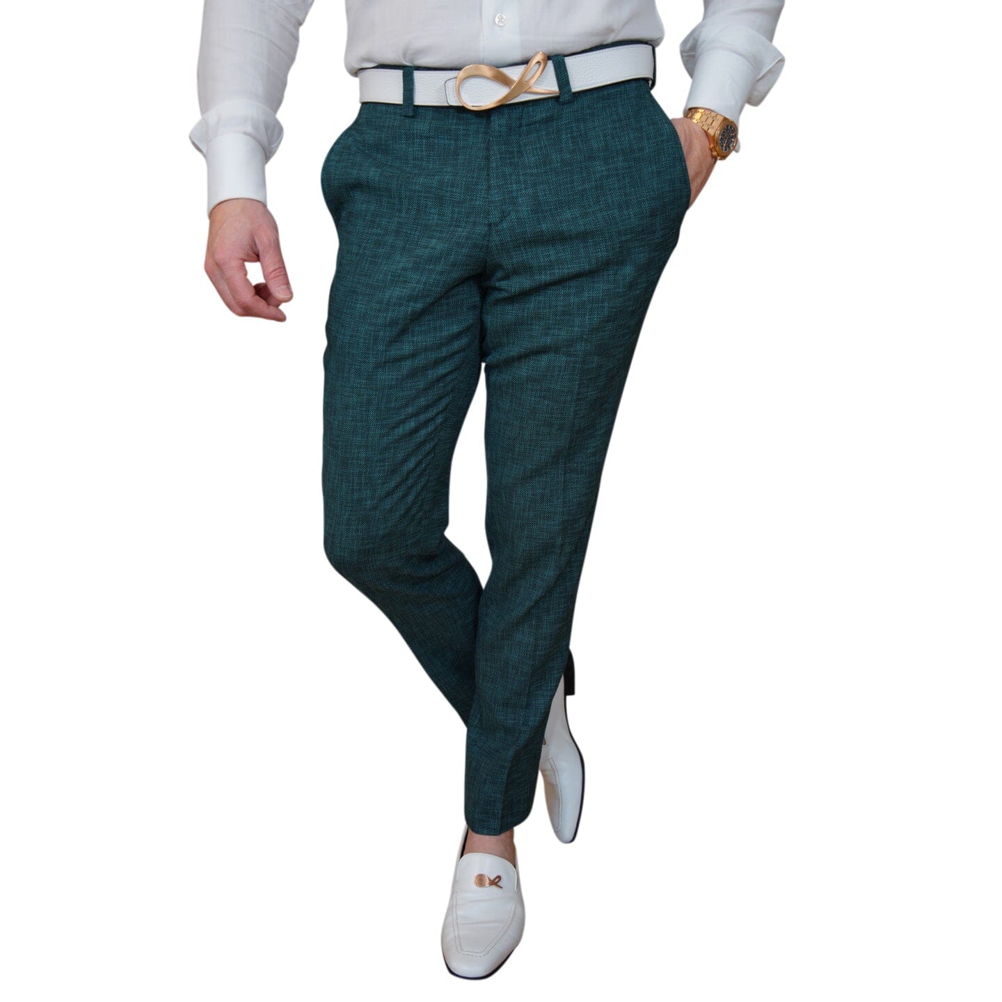 Evergreen Lino Tweed Trousers