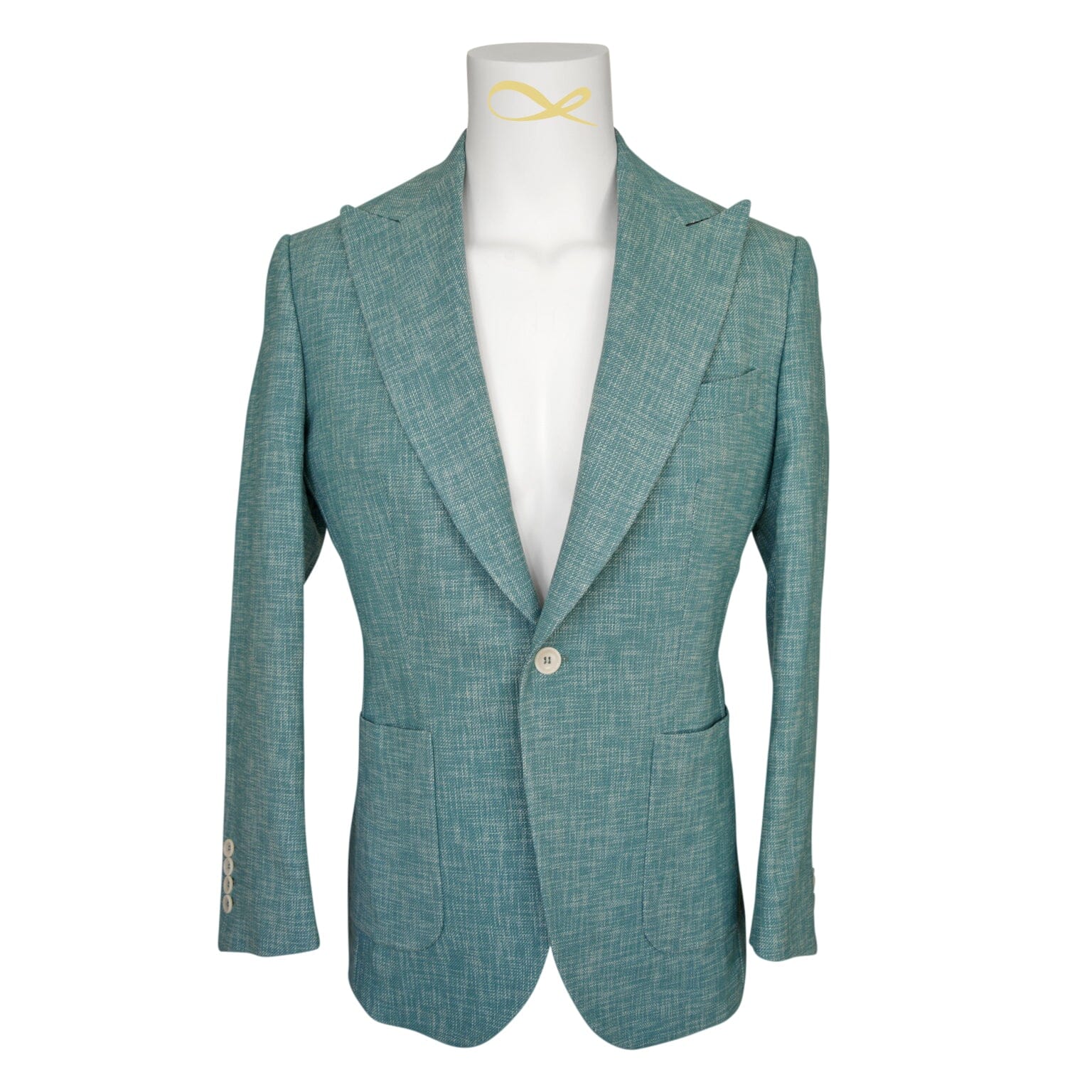 Aqua Lino Tweed Jacket