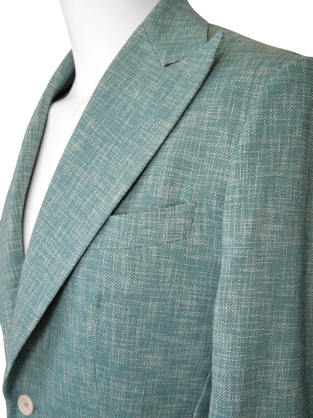 Aqua Lino Tweed Jacket