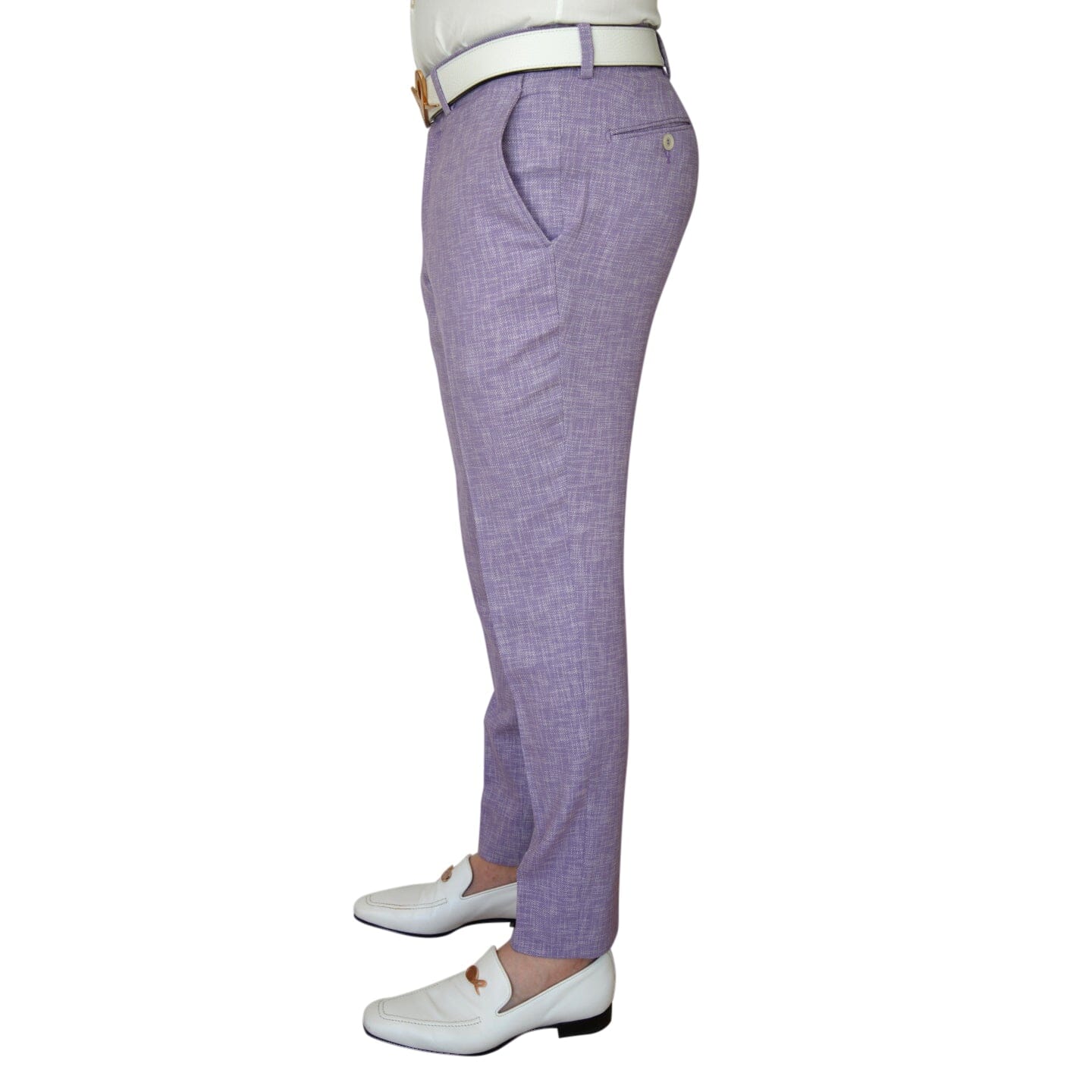 Amethyst Lino Tweed Trousers