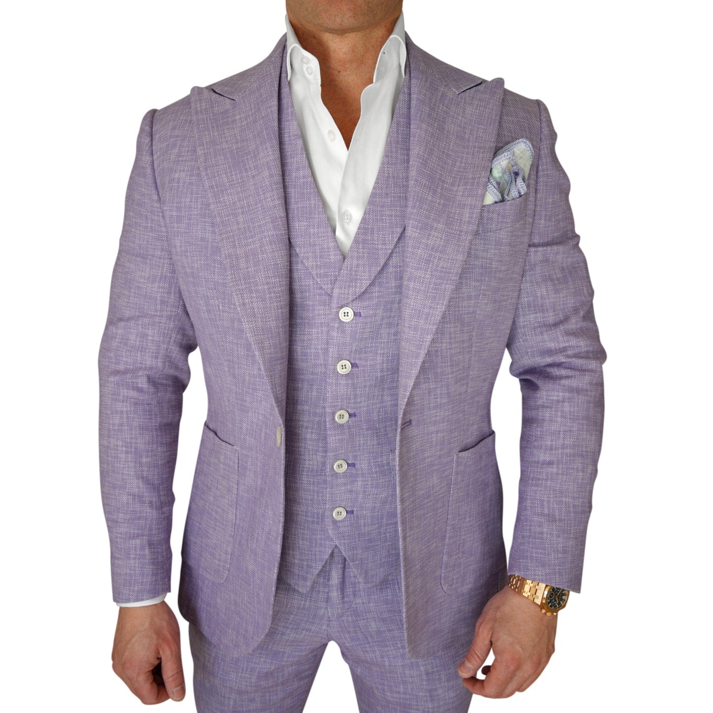 Amethyst Lino Tweed Jacket