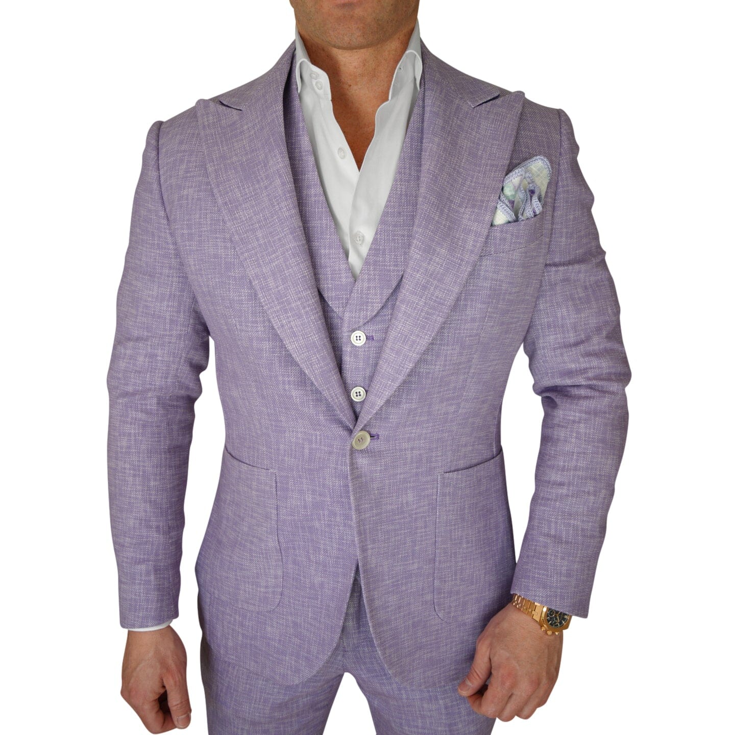 Amethyst Lino Tweed Jacket