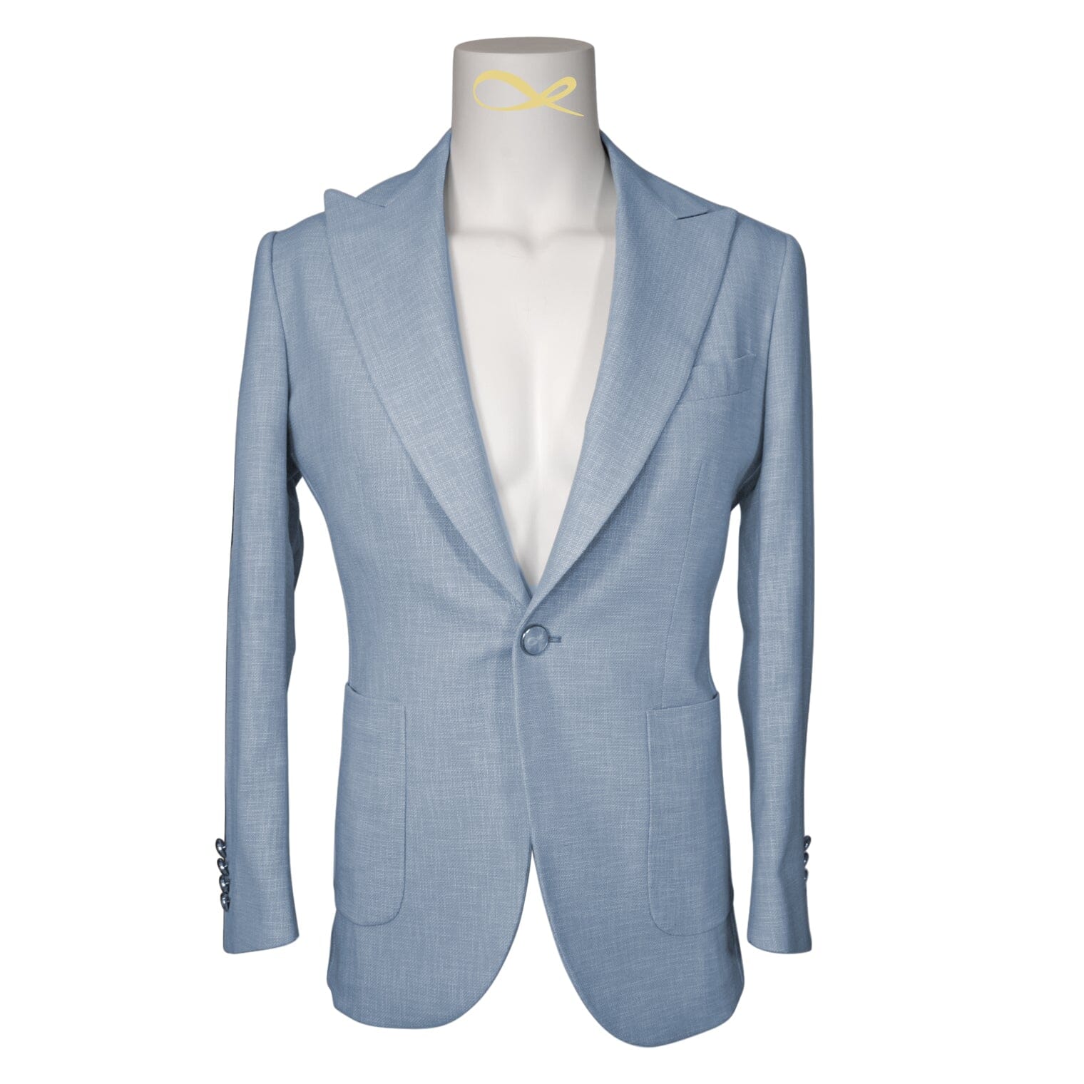 Baby Blu Lino Tweed Jacket